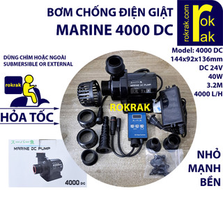 Bơm marine dc 4000 l/h an toàn chống điện giật nhỏ mạnh bền dùng cho bộ lọc thủy sinh cá cảnh