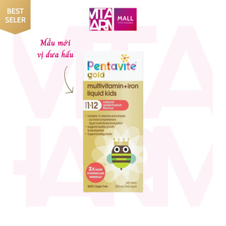 Vitamin tổng hợp kết hợp sắt Pentavite cho bé 1-12 tuổi 200ml Pentavite Oral Liquid Multivitamins with Iron