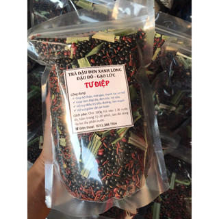 Trà đậu đen xanh lòng rang, gạo lức, đậu đỏ, lá dứa- bịch zip 1 kg khách đặt theo yêu cầu