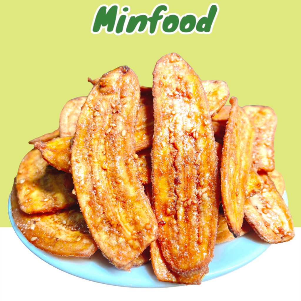 Chuối Sấy Mè Gừng Giòn Thơm Ngon Minfood Loại 500gr