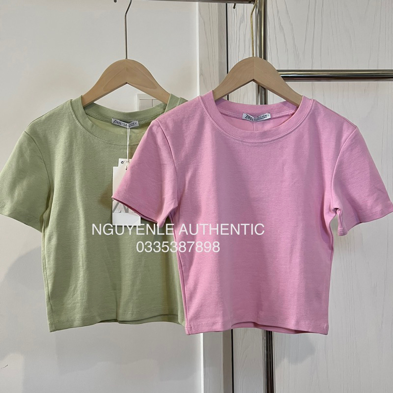 Áo phông croptop Zara Authentic