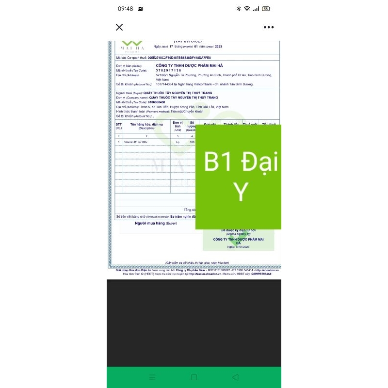 VITAMIN B1 Đại y, Đại Uy lọ 100 viên hỗ trợ cho người viêm đau dây thần kinh, giúp ăn ngon