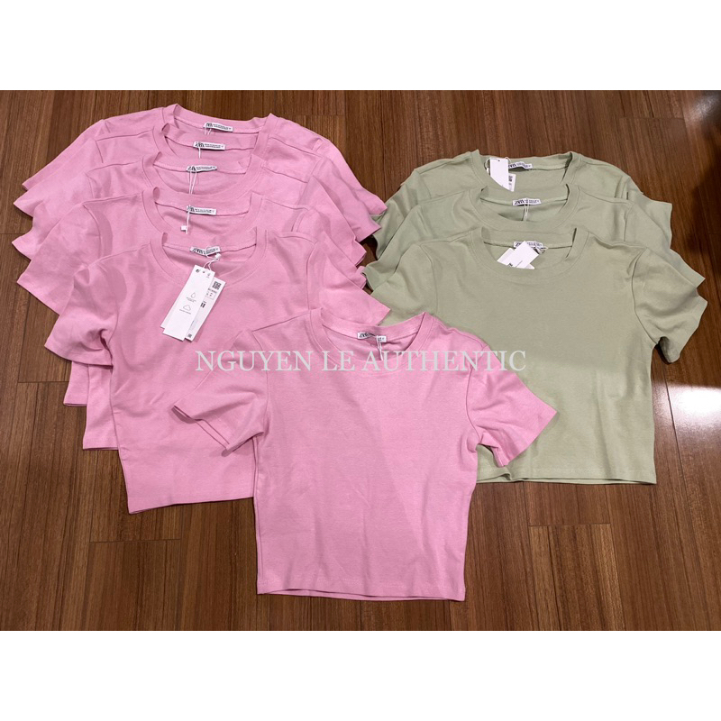Áo phông croptop Zara Authentic