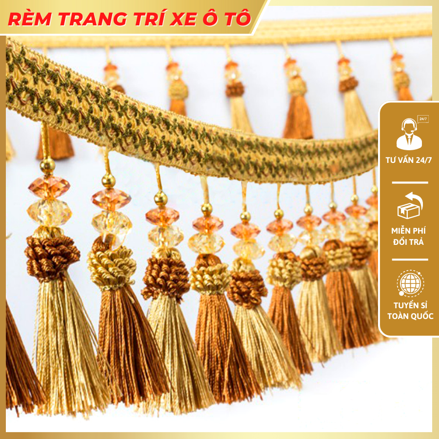 Rèm trang trí nhiều màu dành cho xe tải, xe ô tô