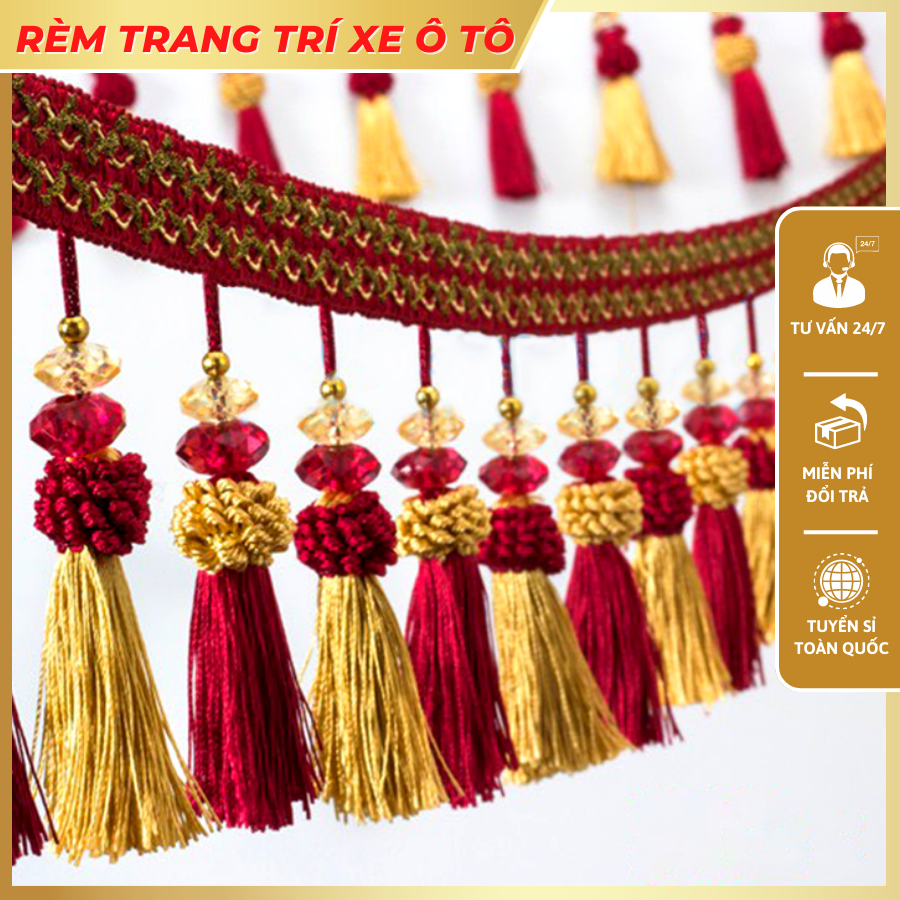 Rèm trang trí nhiều màu dành cho xe tải, xe ô tô