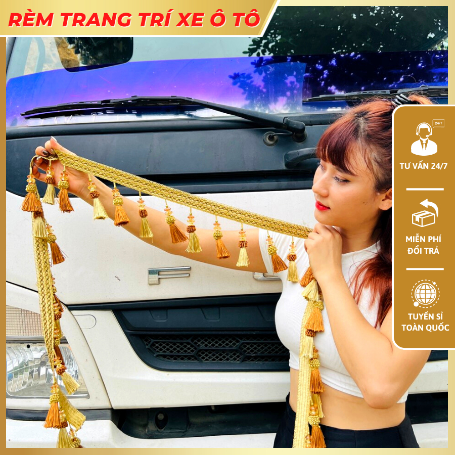 Rèm trang trí nhiều màu dành cho xe tải, xe ô tô