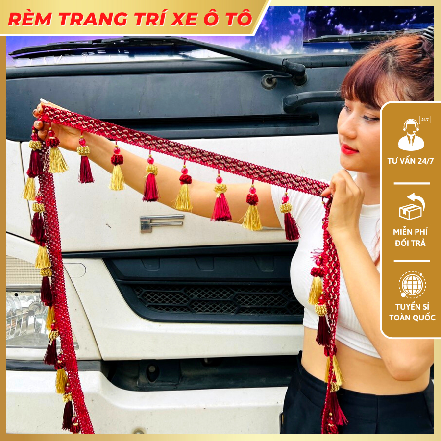 Rèm trang trí nhiều màu dành cho xe tải, xe ô tô