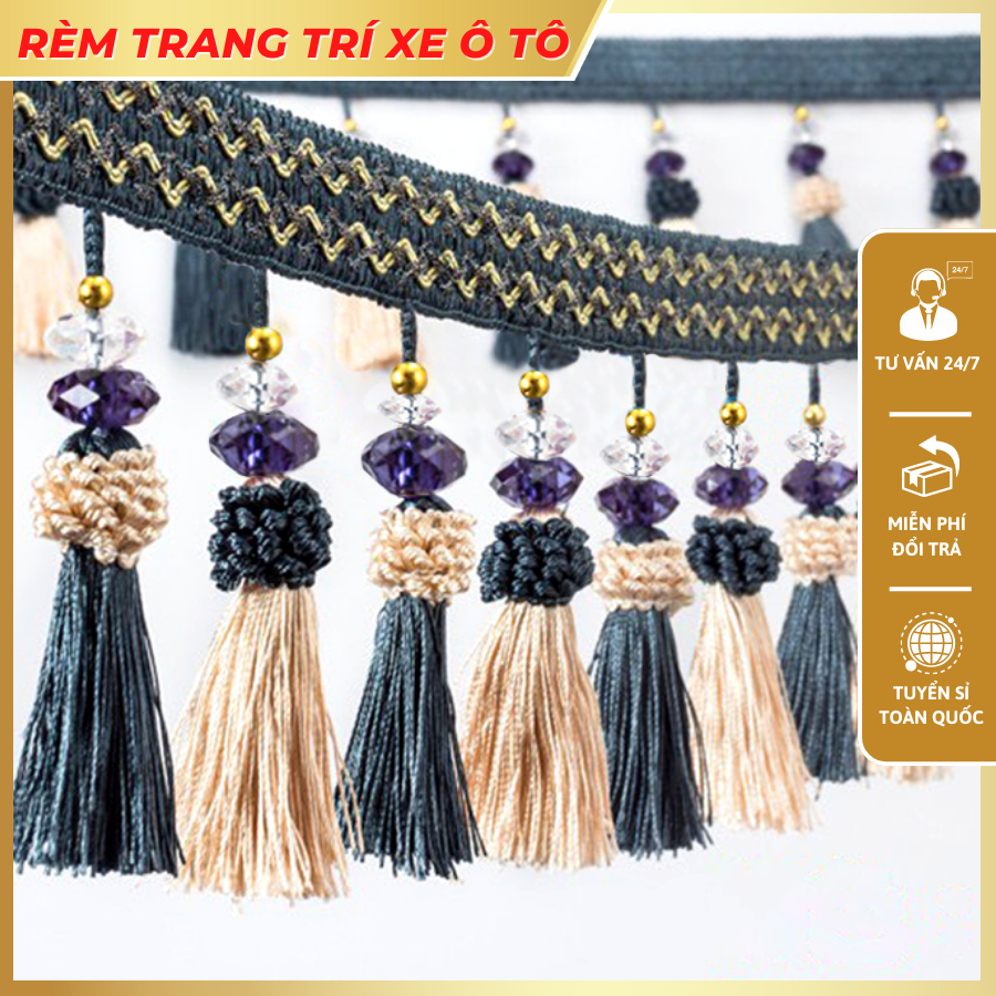 Rèm trang trí nhiều màu dành cho xe tải, xe ô tô