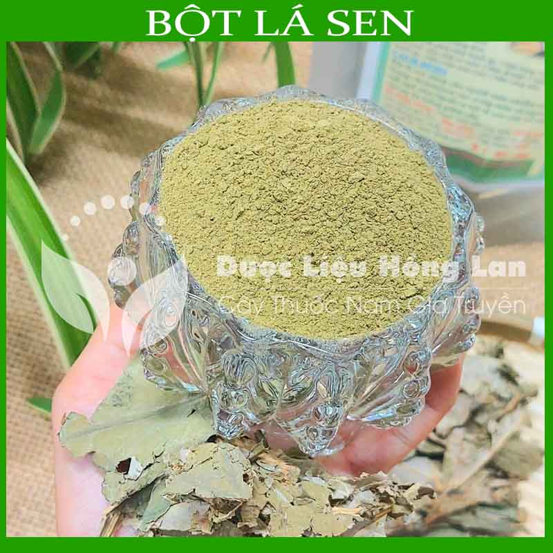 ✅ 500g Bột lá sen sấy lạnh 100% nguyên chất - giúp giảm mỡ béo, ngủ ngon - Hàng Công ty loại 1