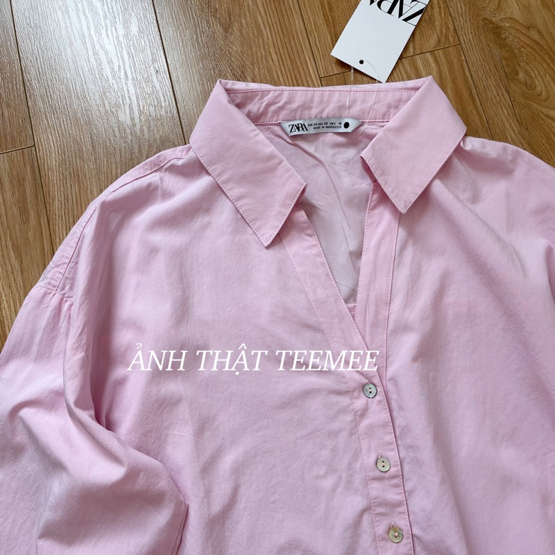 Áo sơ mi basic dáng ngắn Za.ra