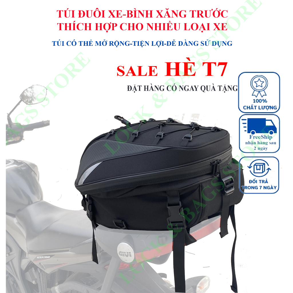 - TÚI ĐUÔI XE-TÚI BÌNH XĂNG TRƯỚC-CHỐNG THẤM NƯỚC
