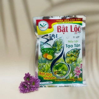 Combo 5 gói Phân bón lá NPK 30-10-10+TE bật lộc nhanh xanh dày lá , nhiều mầm, sai hoa 100g