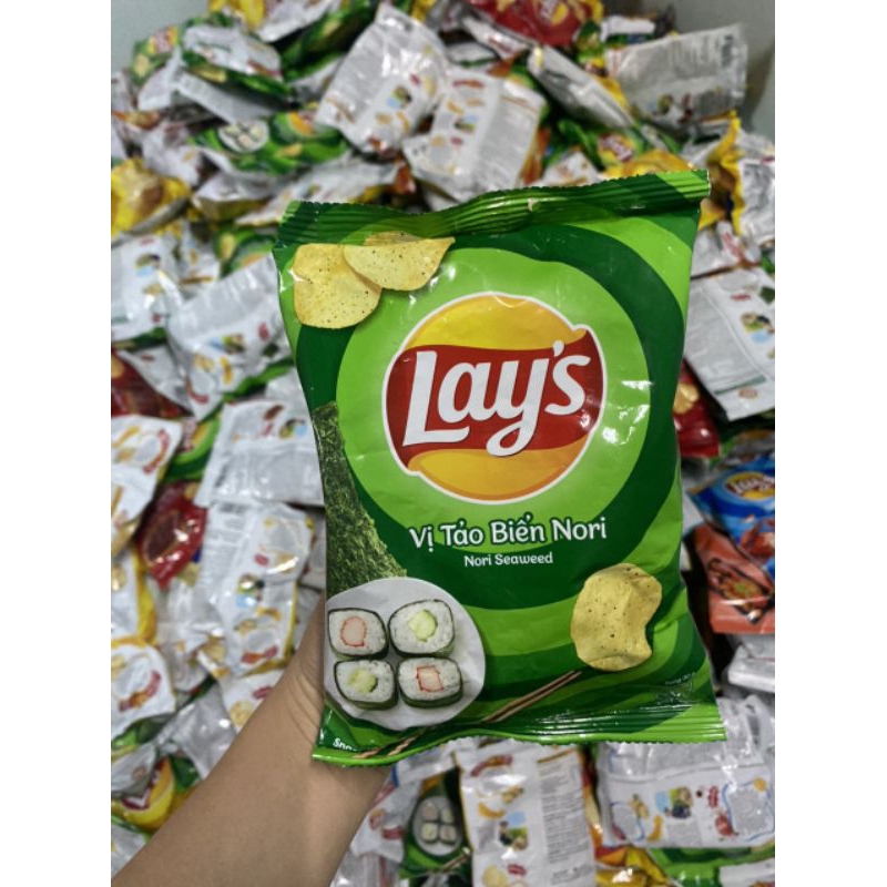 500gr bim bim khoai tây Lays vị tảo biển max ngon