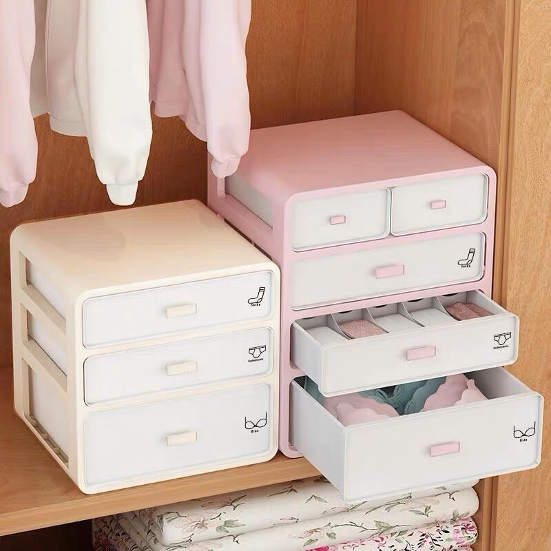 Tủ nhựa mini tủ đựng đồ lót tất vớ 3 tầng