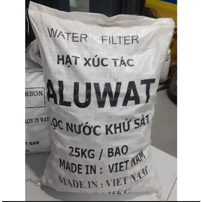 Bao 25kg Hạt ALUWAT lọc nước loại 1.