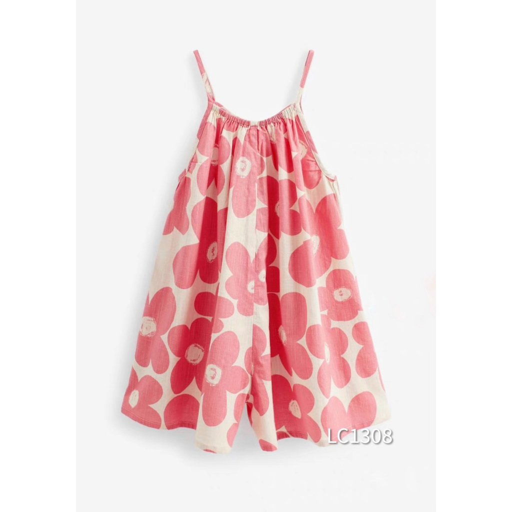 Jumpsuit 2 dây hoa cho bé gái