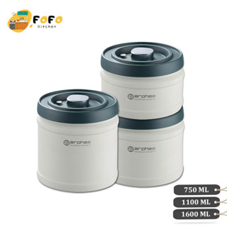 Hộp đựng trà hút chân không 750ml/1100ml/1600ml Hũ đựng trà inox Hộp đựng hạt cà phê cafe ngũ cốc thép không gỉ FOFO