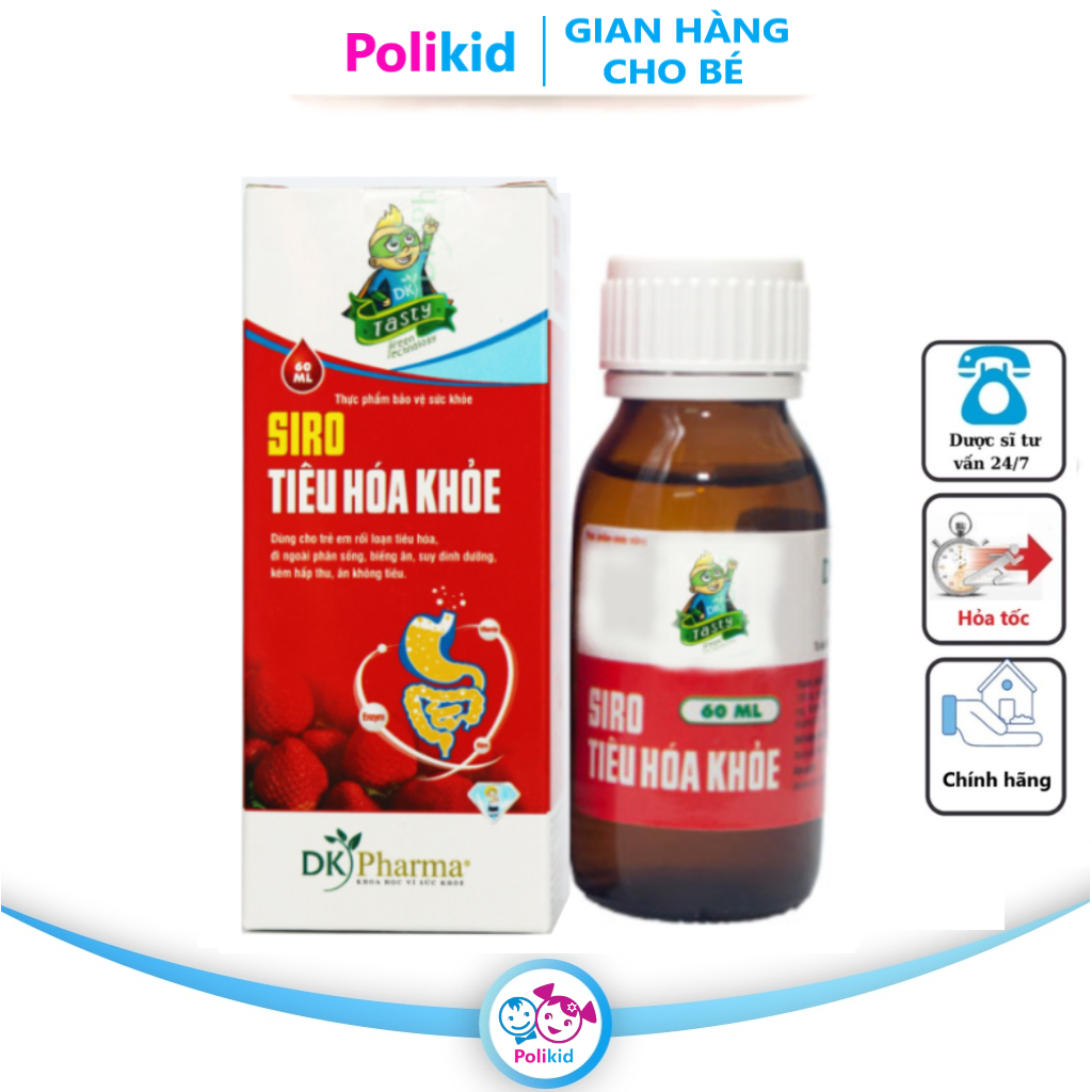 Siro Tiêu hóa khỏe - Tasty 60ml