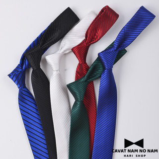 Cà vạt nam - cavat lụa sần bản nhỏ 5cm