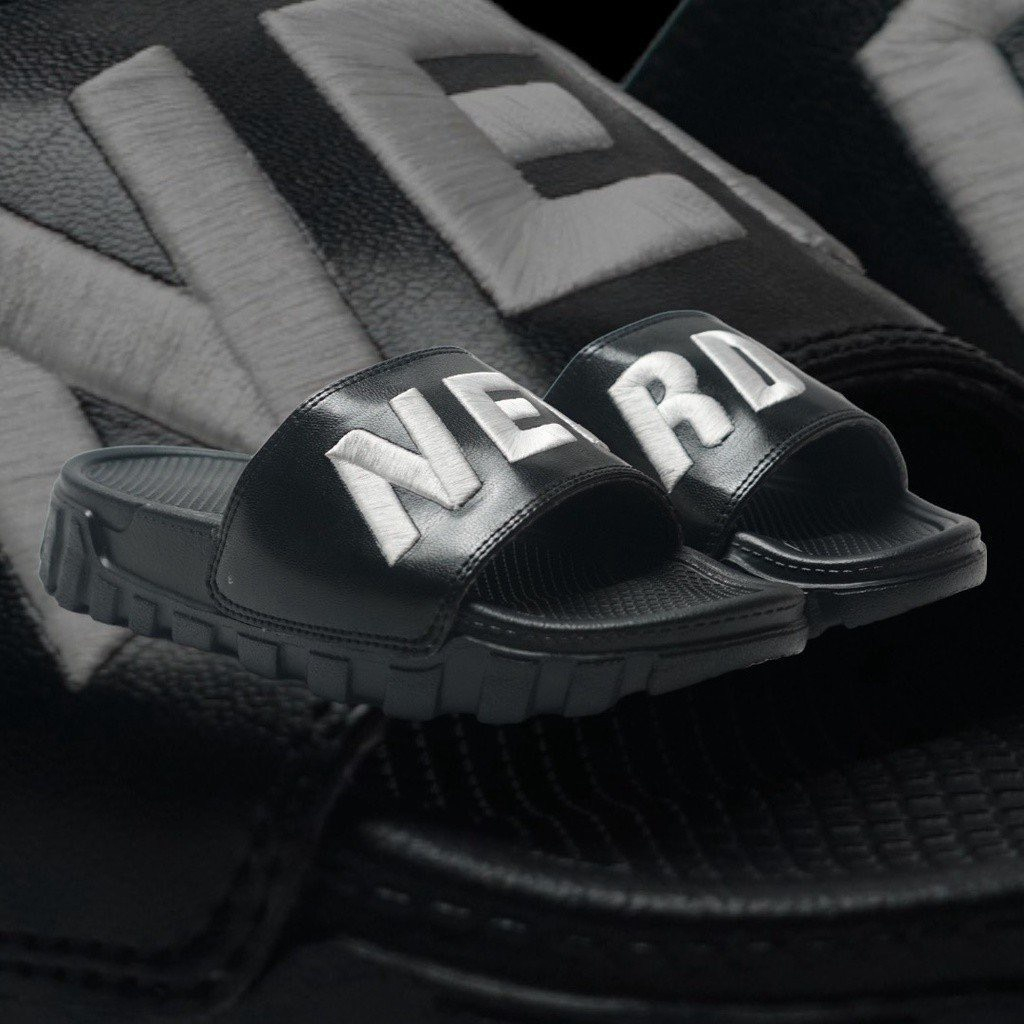 "THÊU CAO CẤP" Dép quai ngang nam nữ NERRDY THÊU cao cấp 4cm Api bền, chữ NERRDY nhiều màu thêu cao cấp