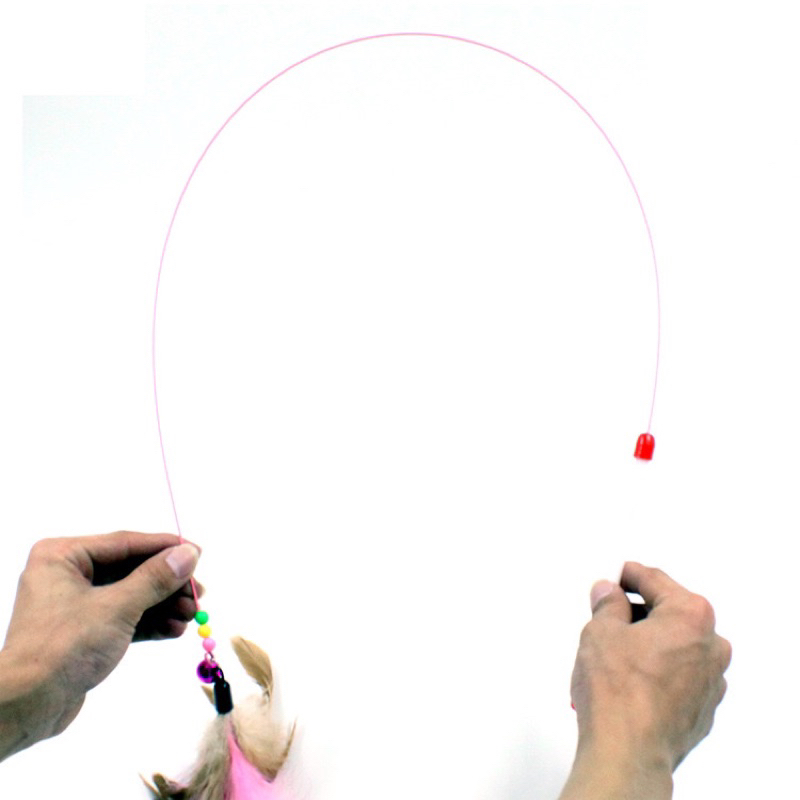 Cần câu mèo, cần câu vờn mèo dây kim loại chắc chắn LP024CM