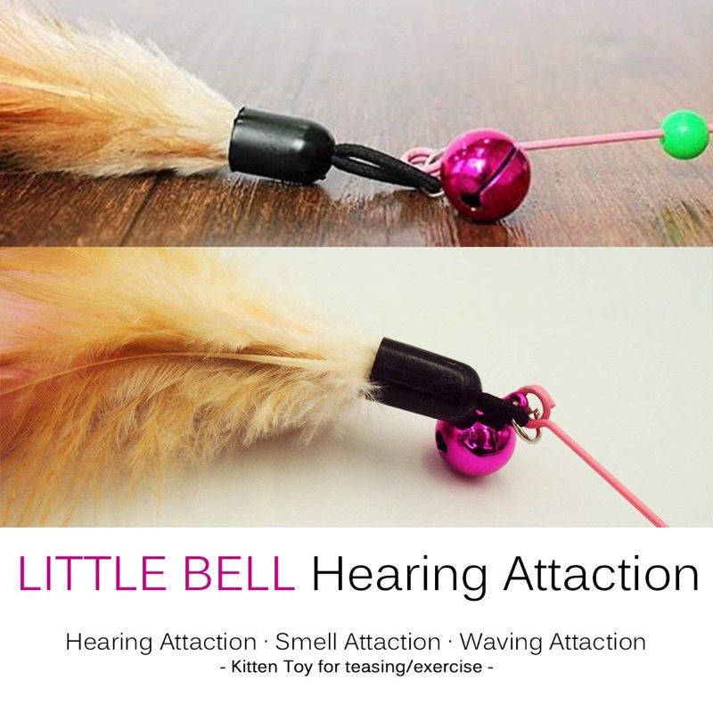 Cần câu mèo, cần câu vờn mèo dây kim loại chắc chắn LP024CM