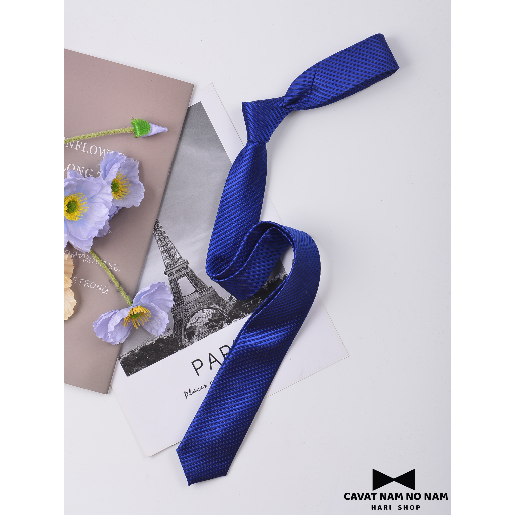 Cà vạt nam - cavat lụa sần bản nhỏ 5cm