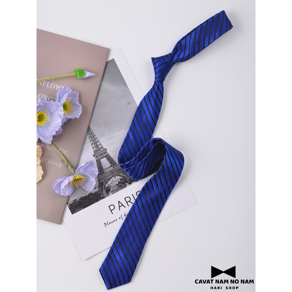 Cà vạt nam - cavat lụa sần bản nhỏ 5cm