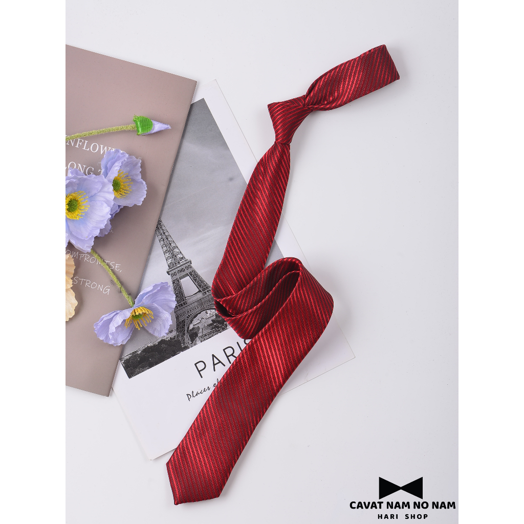 Cà vạt nam - cavat lụa sần bản nhỏ 5cm