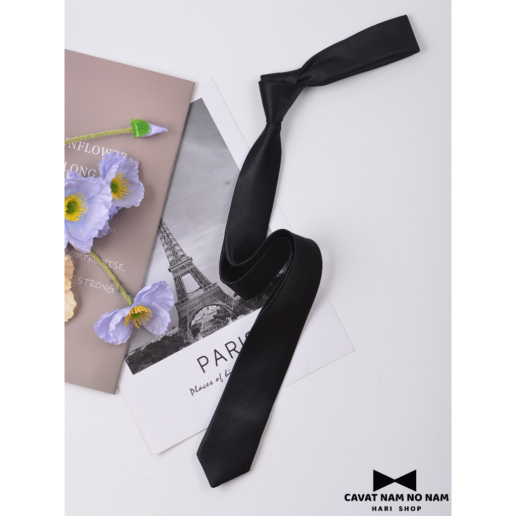 Cà vạt nam - cavat lụa sần bản nhỏ 5cm