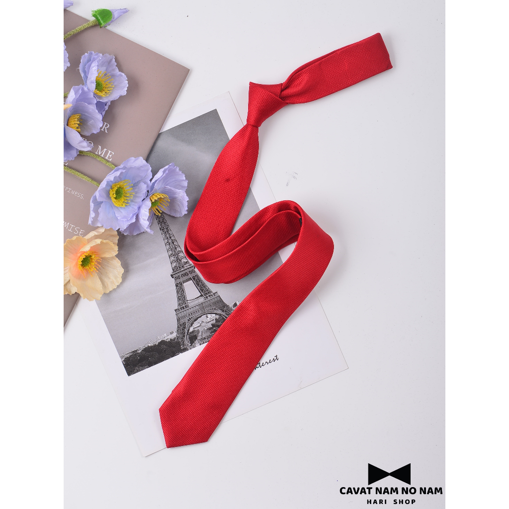 Cà Vạt Nam Bản Nhỏ 5cm Chất Sần Trơn Màu Cavat chuyên Đồng Phục Công Sở Thời Trang Trẻ Trung