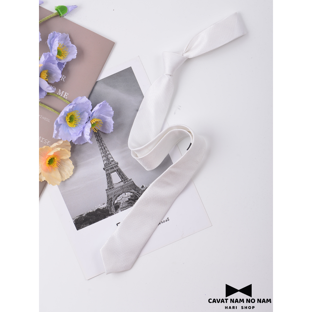 Cà Vạt Nam Bản Nhỏ 5cm Chất Sần Trơn Màu Cavat chuyên Đồng Phục Công Sở Thời Trang Trẻ Trung