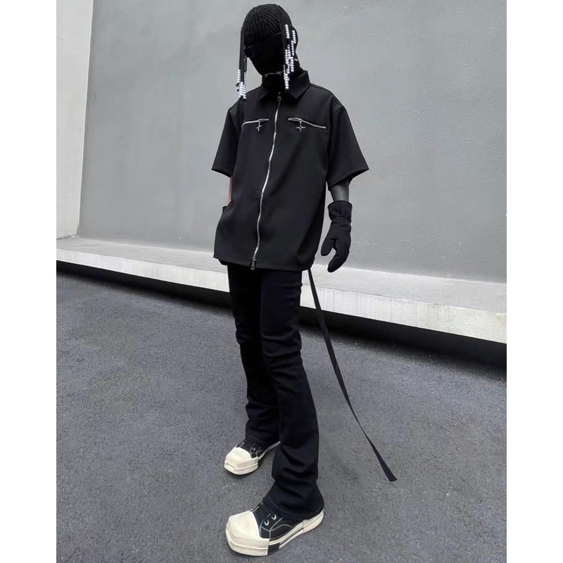 Quần jean loe đen thương hiệu mijko