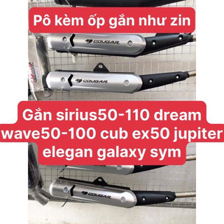 Pô uma v3 kèm cổ + ốp lắp xe sirius/ wave/ cub