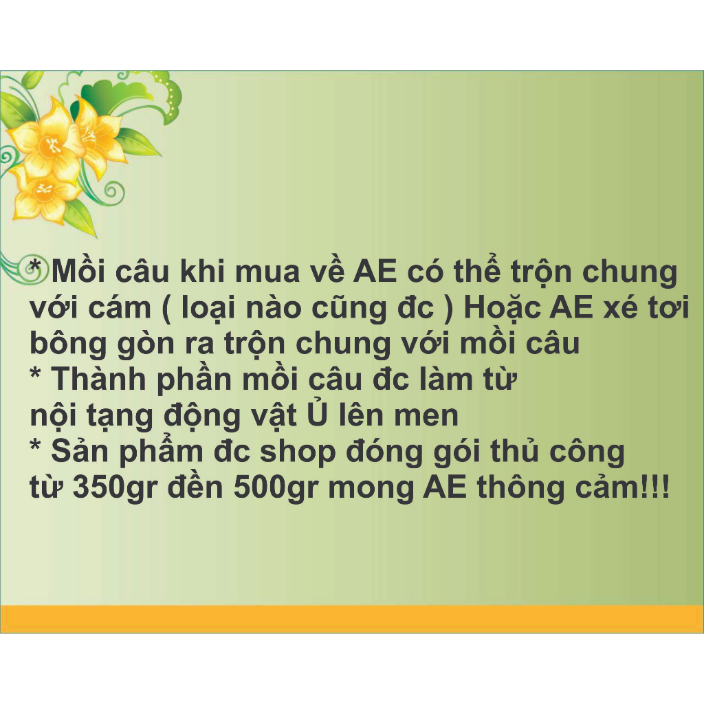 Mồi Câu cá Lăng