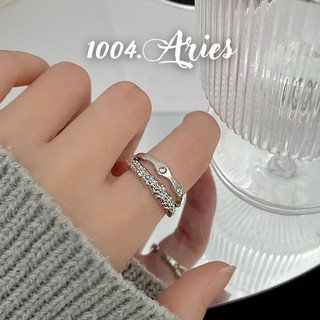 Nhẫn kiểu hình 2 tầng cá tính - 1004.ARIES