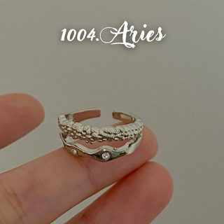 Nhẫn kiểu hình 2 tầng cá tính - 1004.ARIES