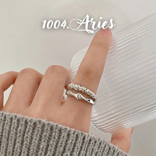 Nhẫn kiểu hình 2 tầng cá tính - 1004.ARIES