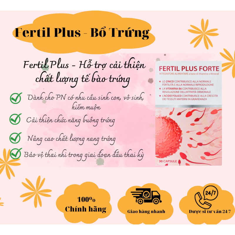 FERTIL PLUS FORTE  - Cải thiện chất lượng buồng trứng