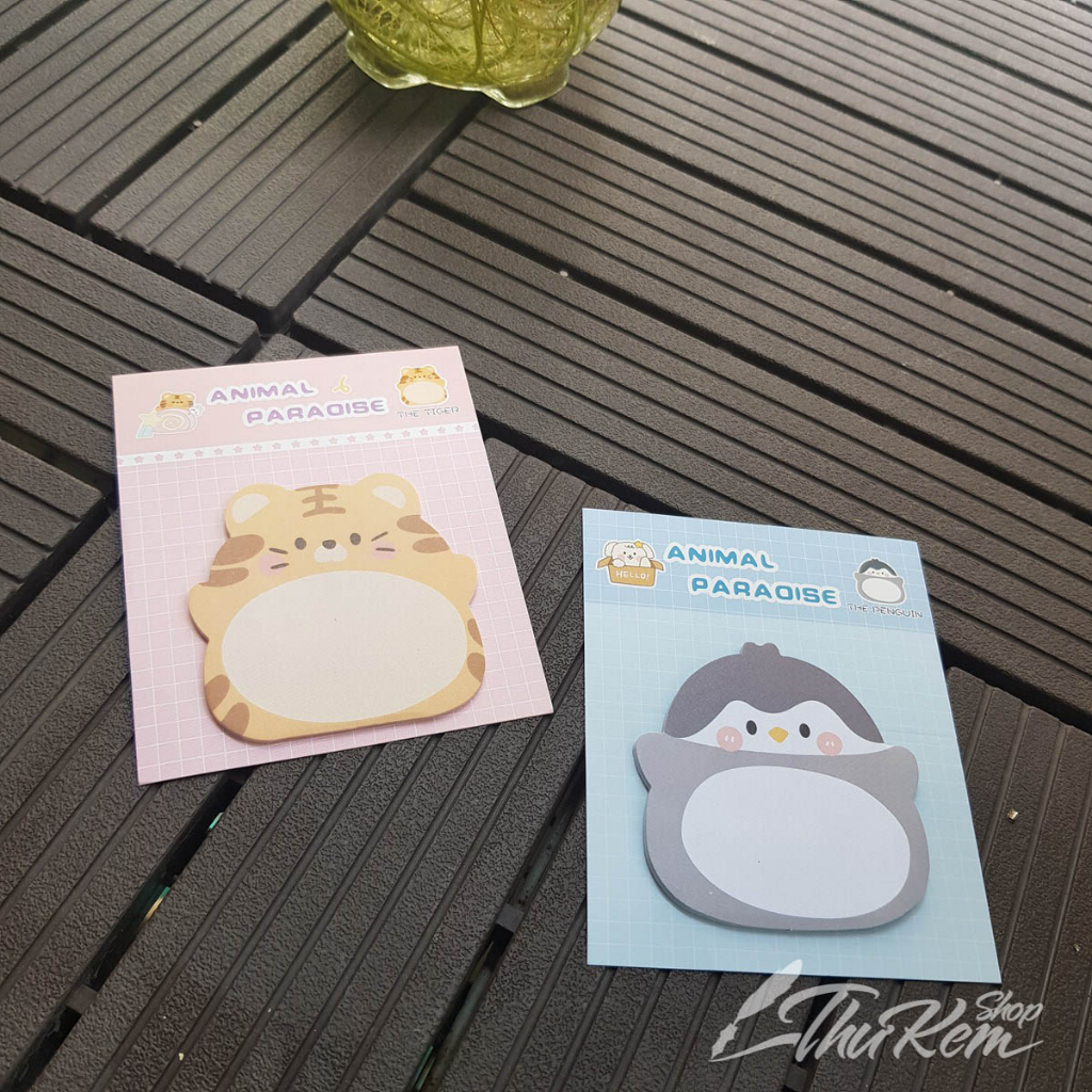 Giấy ghi chú, giấy note hình thú đáng yêu