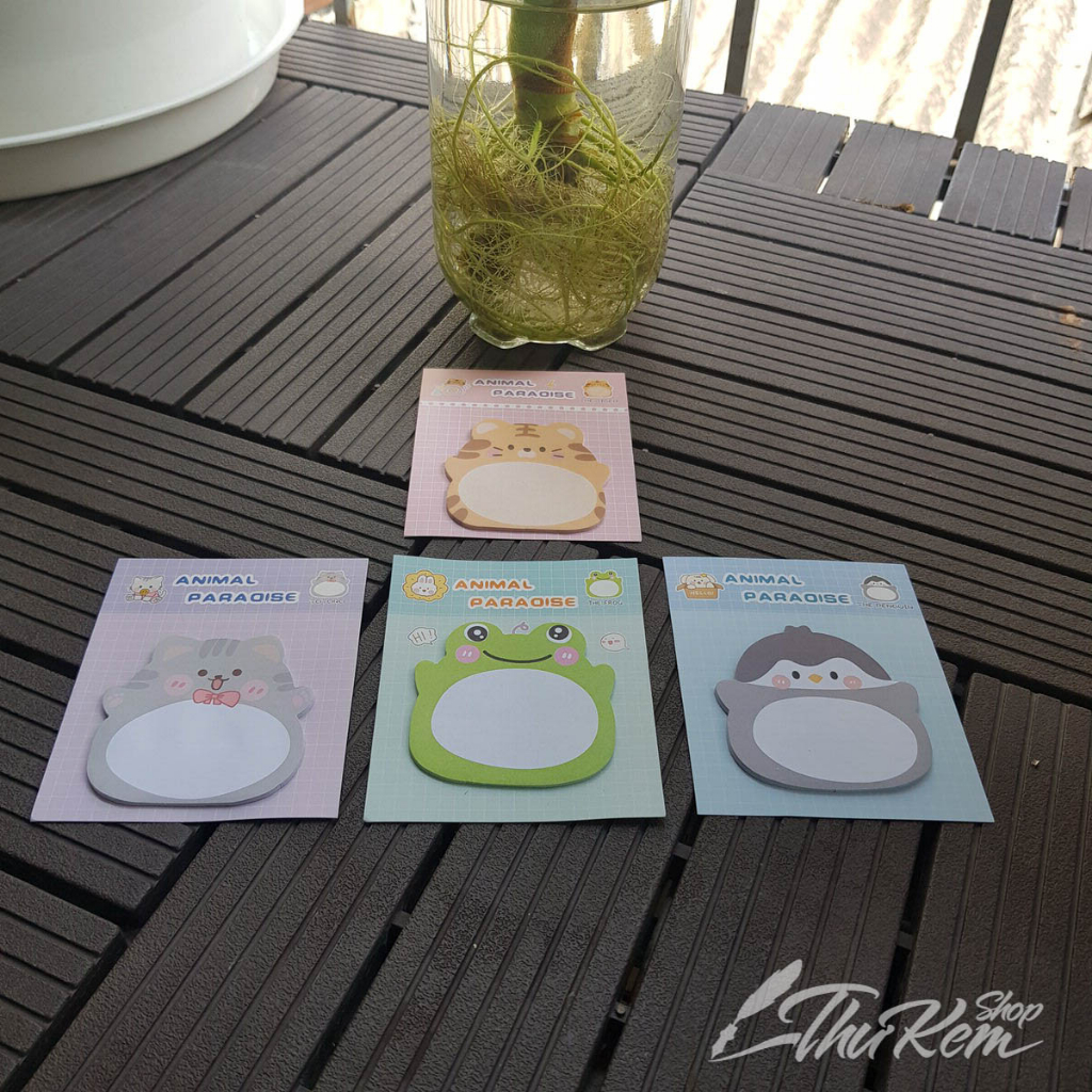 Giấy ghi chú, giấy note hình thú đáng yêu