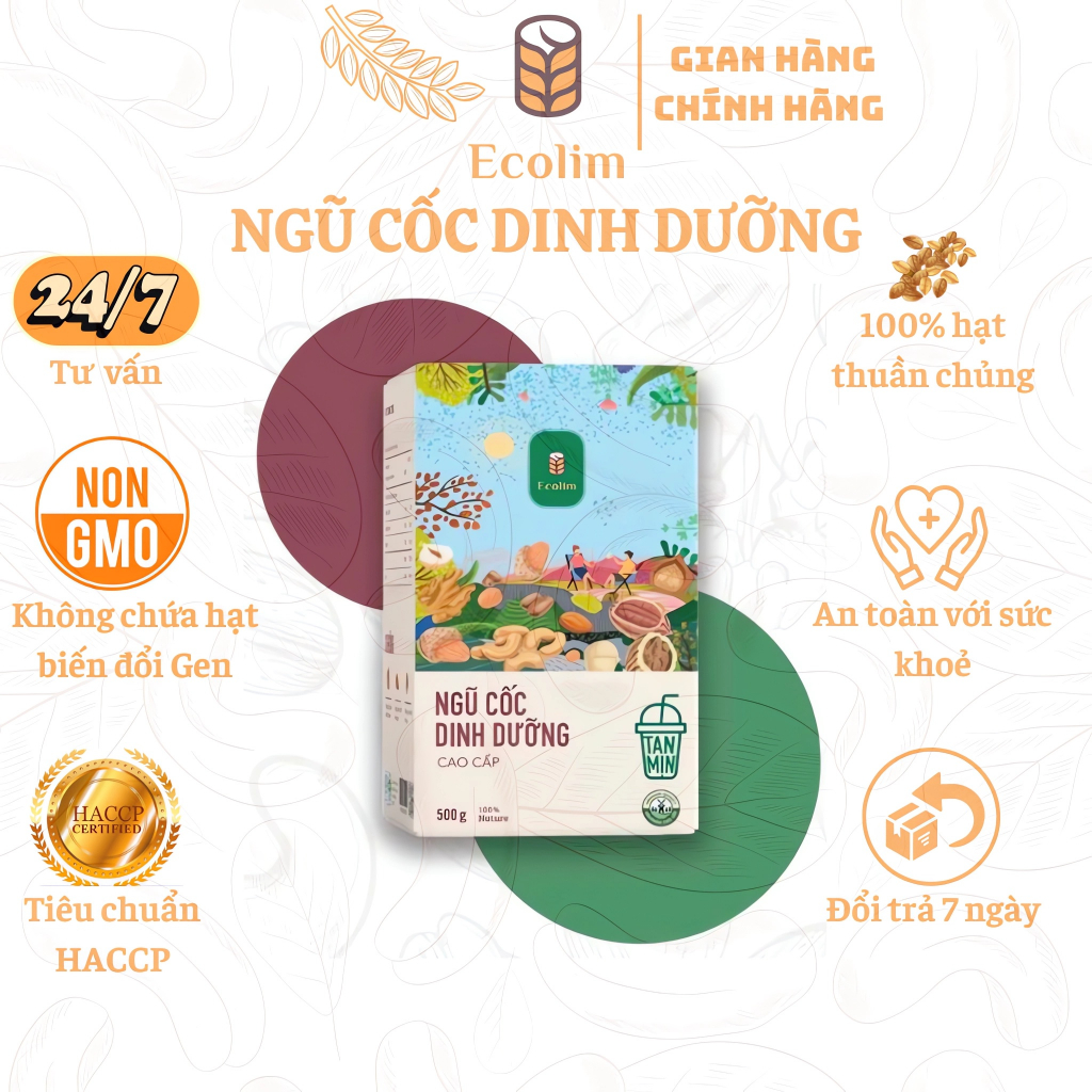 Ngũ cốc dinh dưỡng cao cấp Ecolim bổ sung dinh dưỡng cần thiết cho cơ thể