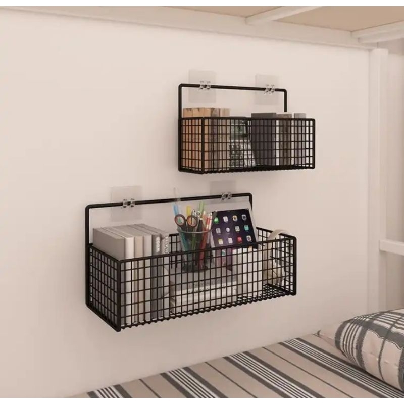 Kệ Đựng Đồ Nhà Tắm Dán Tường Hình Chữ Nhật , Kệ Thép Sơn Tĩnh Điện Cao Cấp Không Rỉ Siêu Chắc