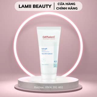 Sữa rửa mặt cell fusion c low ph pharrier cleansing foam 50ml tách set không box - lamii beauty