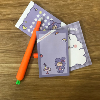 Giấy note cute màu tím