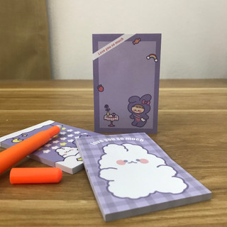 Giấy note cute màu tím