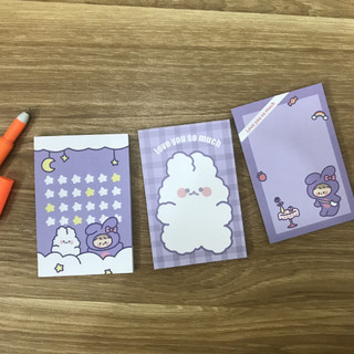 Giấy note cute màu tím