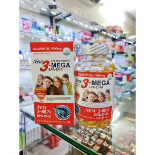 Dầu cá omega 3 hàn quốc – new 3 mega epa dha & salmon oil 1000mg 300 viên