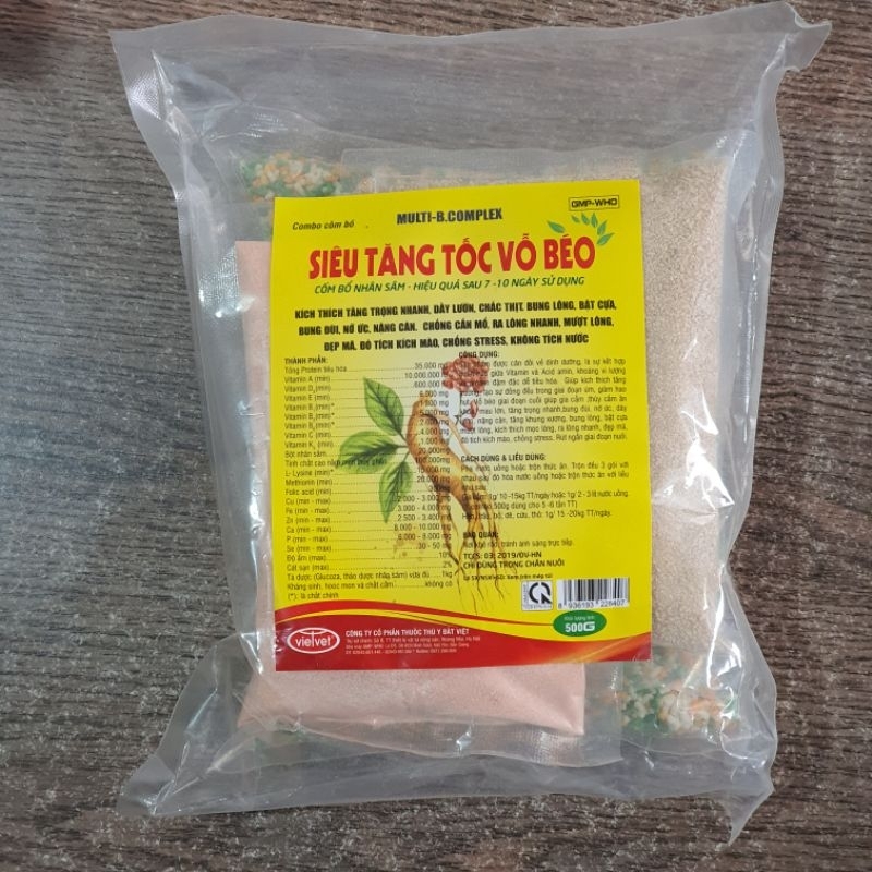 SIÊU TĂNG TỐC VỖ BÉO 500G
