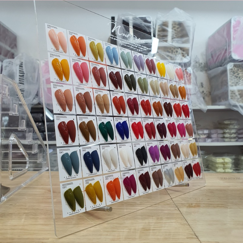 Bảng mica trưng bày mẫu móng - khung mica trưng bày móng - bảng mica để mẫu nail 6,12,16,24,60,120 ô